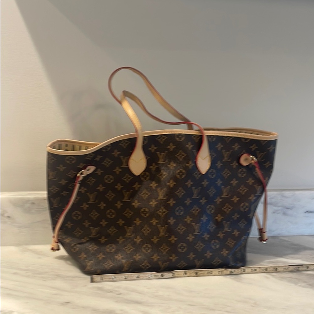 Designer Inspired Brown Monogram Tote Bag